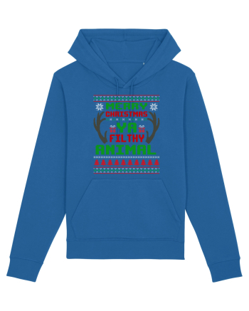 Merry Christmas Ya Filthy Animal Royal Blue