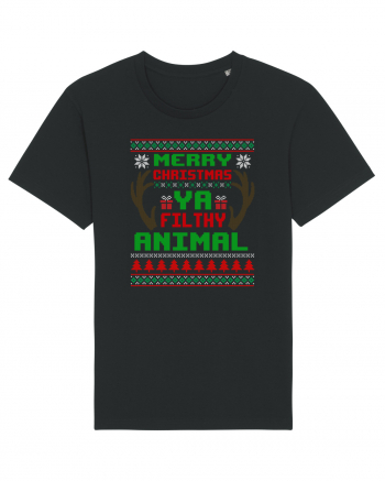 Merry Christmas Ya Filthy Animal Black