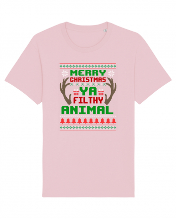 Merry Christmas Ya Filthy Animal Cotton Pink