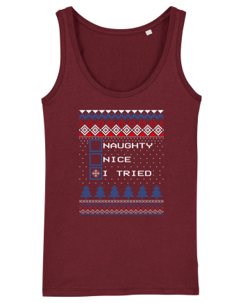 Naughty Nice I Tried Burgundy