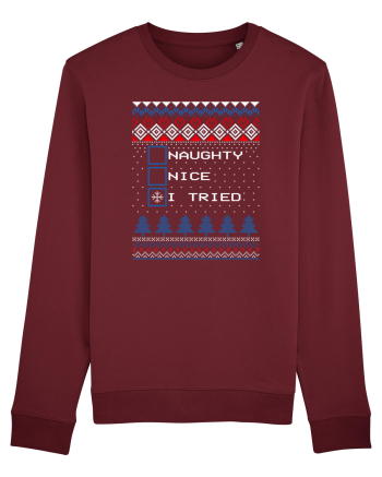 Naughty Nice I Tried Burgundy