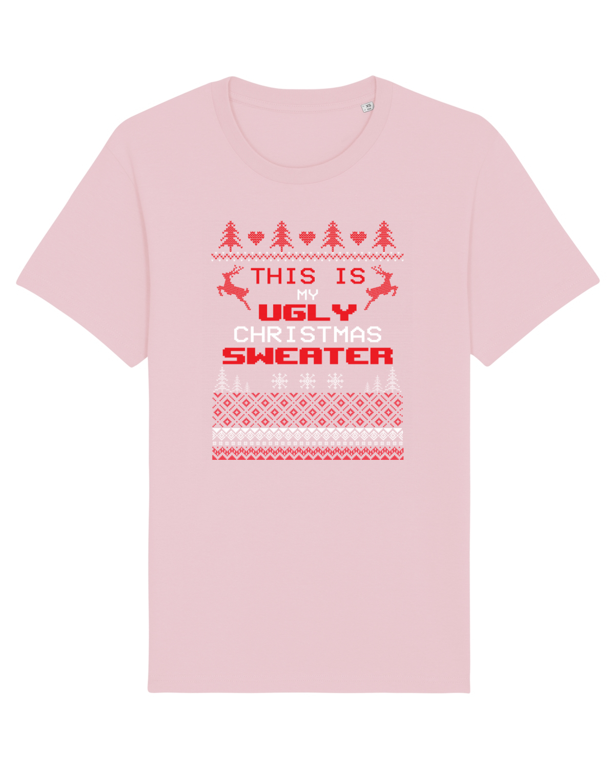 Tricou mânecă scurtă Unisex Rocker Cotton Pink