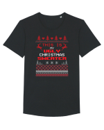 This Is My Ugly Christmas Sweater Tricou mânecă scurtă guler larg Bărbat Skater