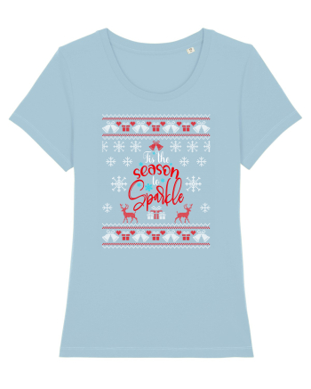 Tis the Season to Sparkle Sky Blue