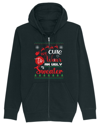 Too cute to wear an ugly sweater Black