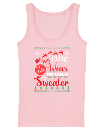 Too cute to wear an ugly sweater Cotton Pink