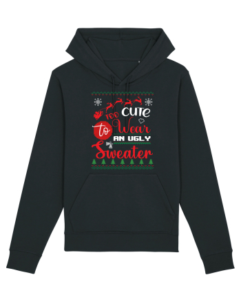 Too cute to wear an ugly sweater Black