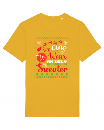 Too cute to wear an ugly sweater Spectra Yellow