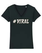 #Viral v1 Tricou mânecă scurtă guler V Damă Evoker