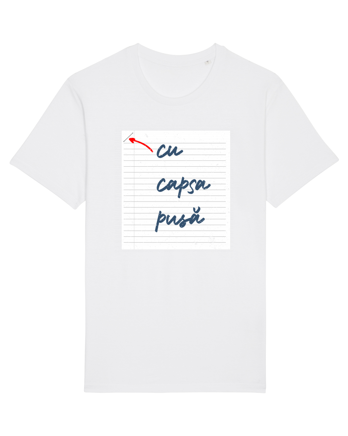 Tricou mânecă scurtă Unisex Rocker White