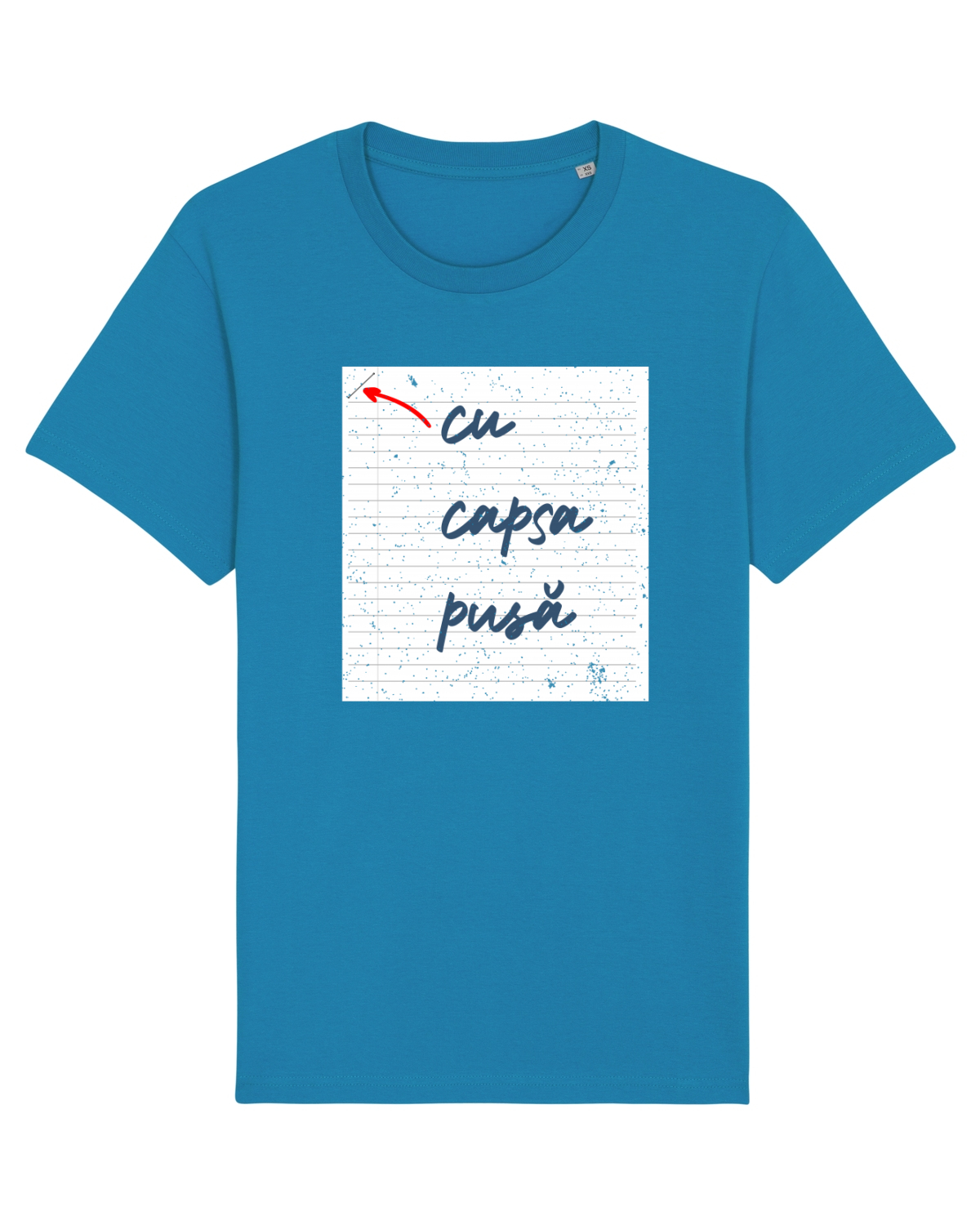 Tricou mânecă scurtă Unisex Rocker Azur