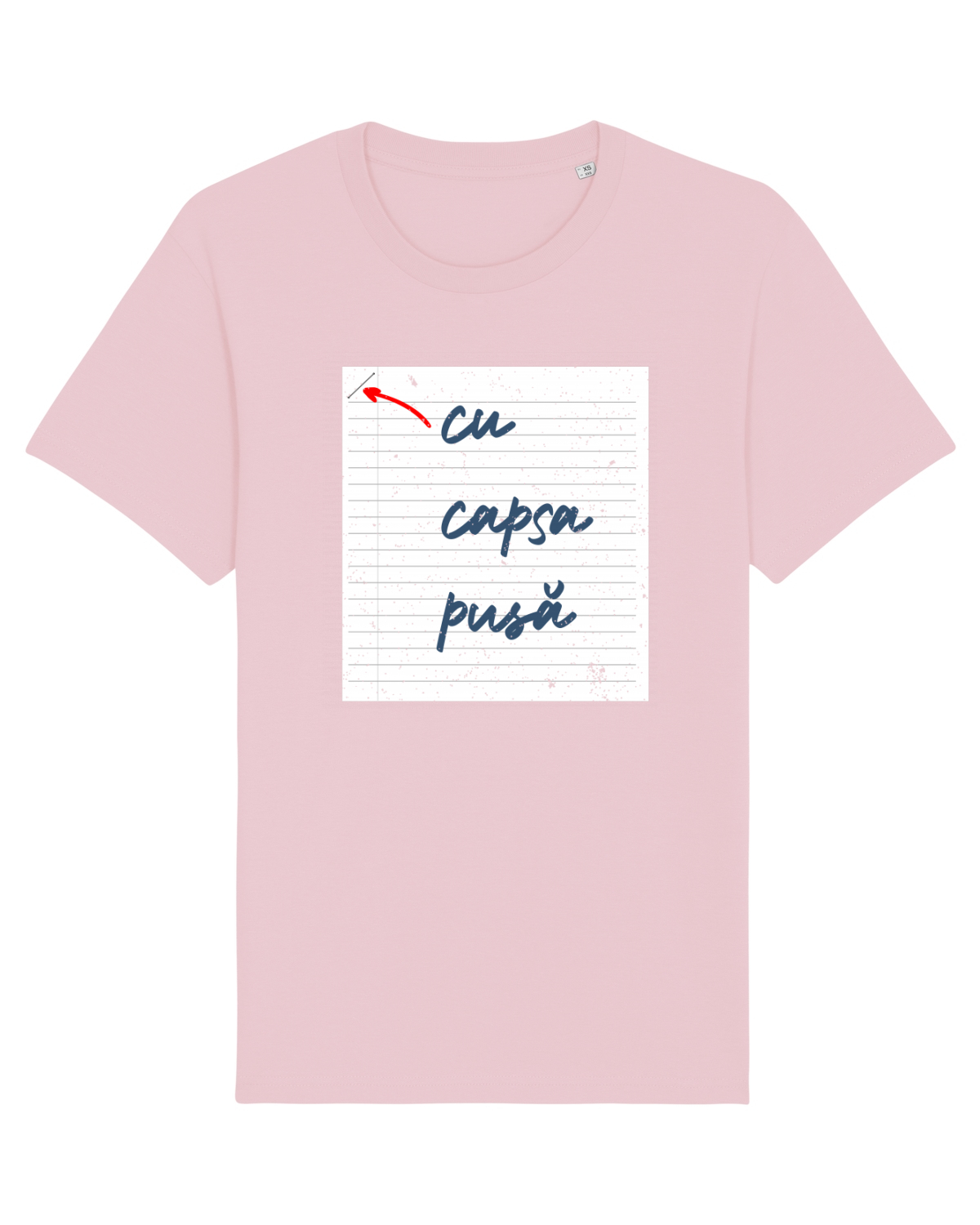 Tricou mânecă scurtă Unisex Rocker Cotton Pink