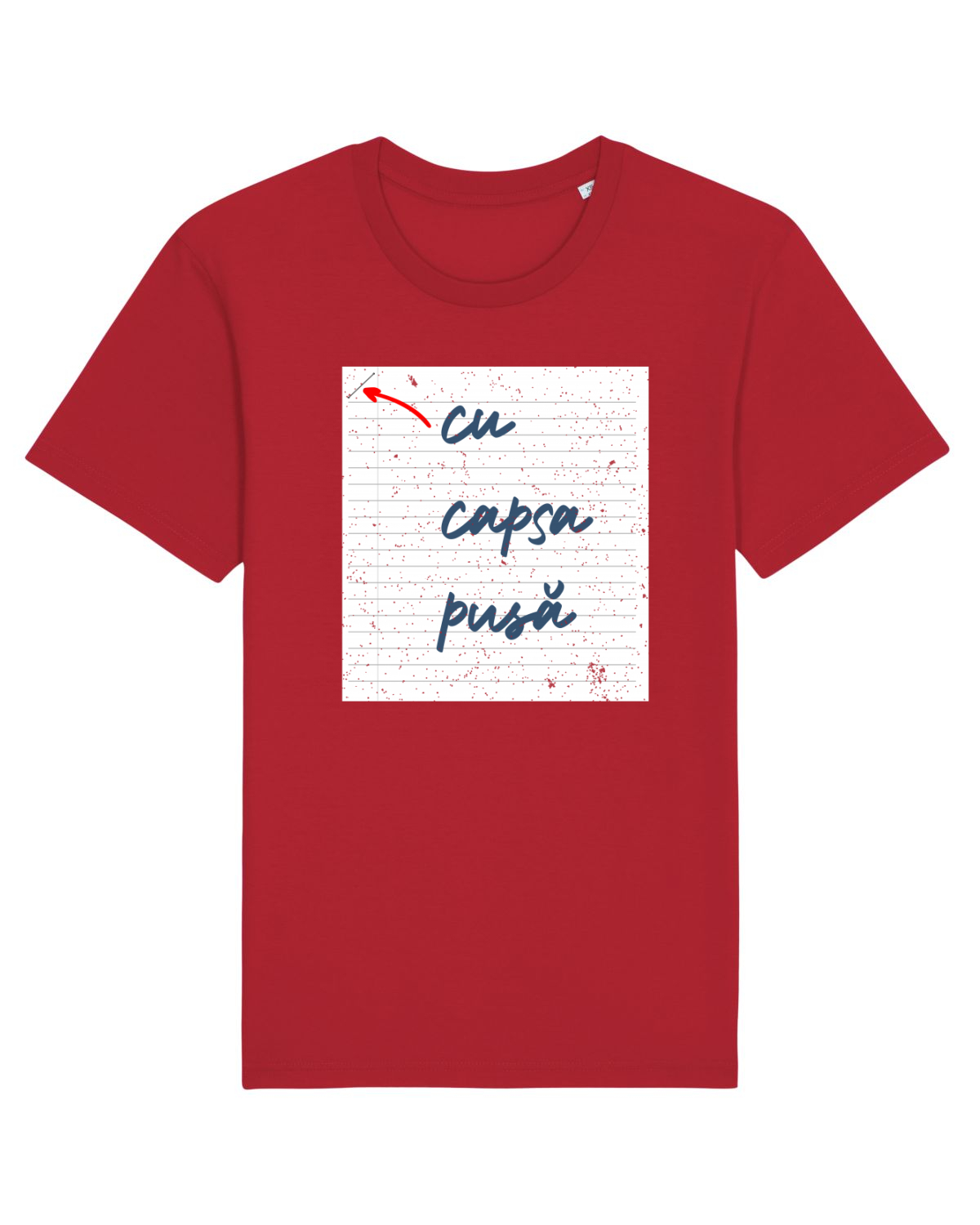 Tricou mânecă scurtă Unisex Rocker Red