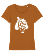 Tiger Tricou mânecă scurtă guler larg fitted Damă Expresser