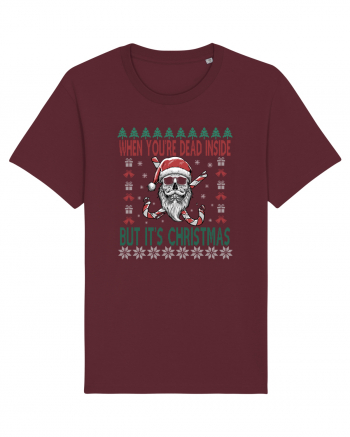 When You're Dead Inside But It's Christmas Burgundy