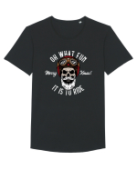 Oh What Fun It Is To Ride Tricou mânecă scurtă guler larg Bărbat Skater