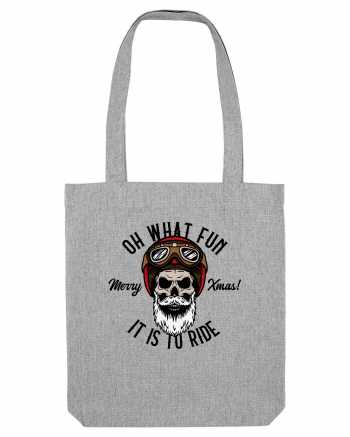 Oh What Fun It Is To Ride Black Skull Heather Grey