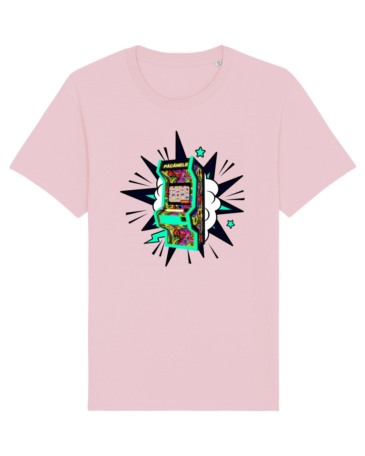 Tricou mânecă scurtă Unisex Rocker Cotton Pink