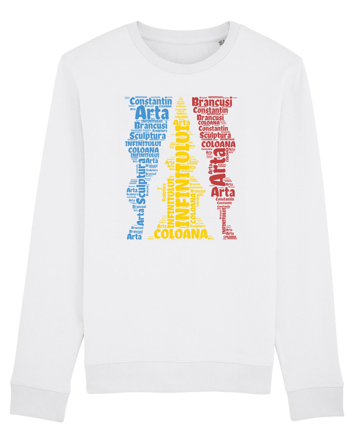Bluză mânecă lungă Unisex Rise White