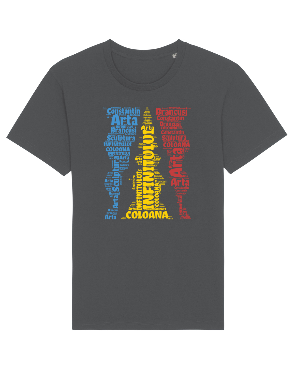 Tricou mânecă scurtă Unisex Rocker Anthracite