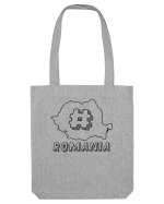 cu iz românesc: Hashtag Romania Sacoșă textilă