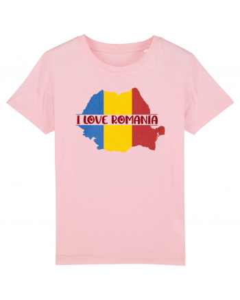 cu iz românesc: I love Romania Cotton Pink