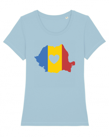 cu iz românesc: Inima mea e în România Sky Blue