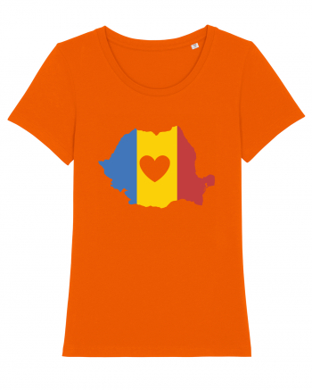 cu iz românesc: Inima mea e în România Bright Orange
