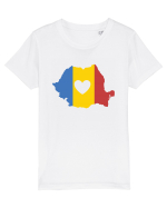 cu iz românesc: Inima mea e în România Tricou mânecă scurtă  Copii Mini Creator