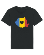 cu iz românesc: Inima mea e în România Tricou mânecă scurtă Unisex Rocker