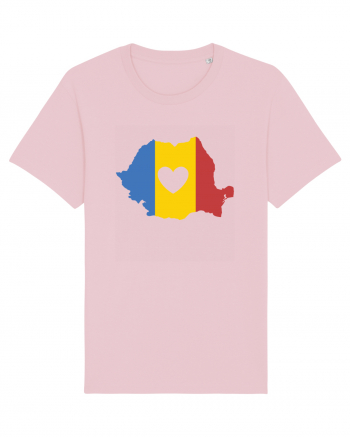 cu iz românesc: Inima mea e în România Cotton Pink