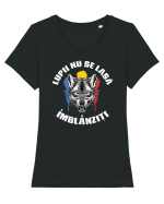 cu iz românesc: Lupii nu se lasă îmblânziți Tricou mânecă scurtă guler larg fitted Damă Expresser