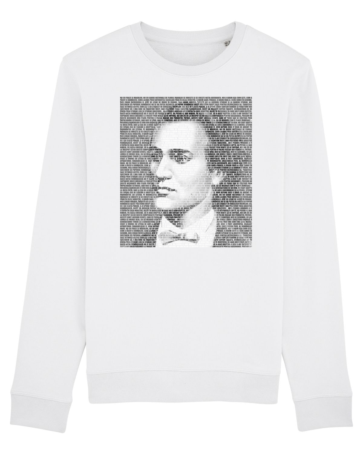 Bluză mânecă lungă Unisex Rise White