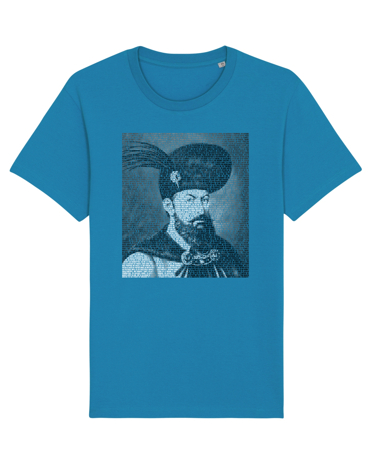 Tricou mânecă scurtă Unisex Rocker Azur