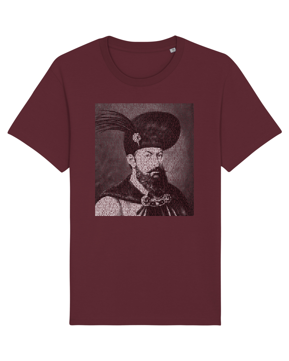 Tricou mânecă scurtă Unisex Rocker Burgundy