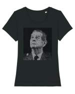 cu iz românesc: Regele Mihai Tricou mânecă scurtă guler larg fitted Damă Expresser