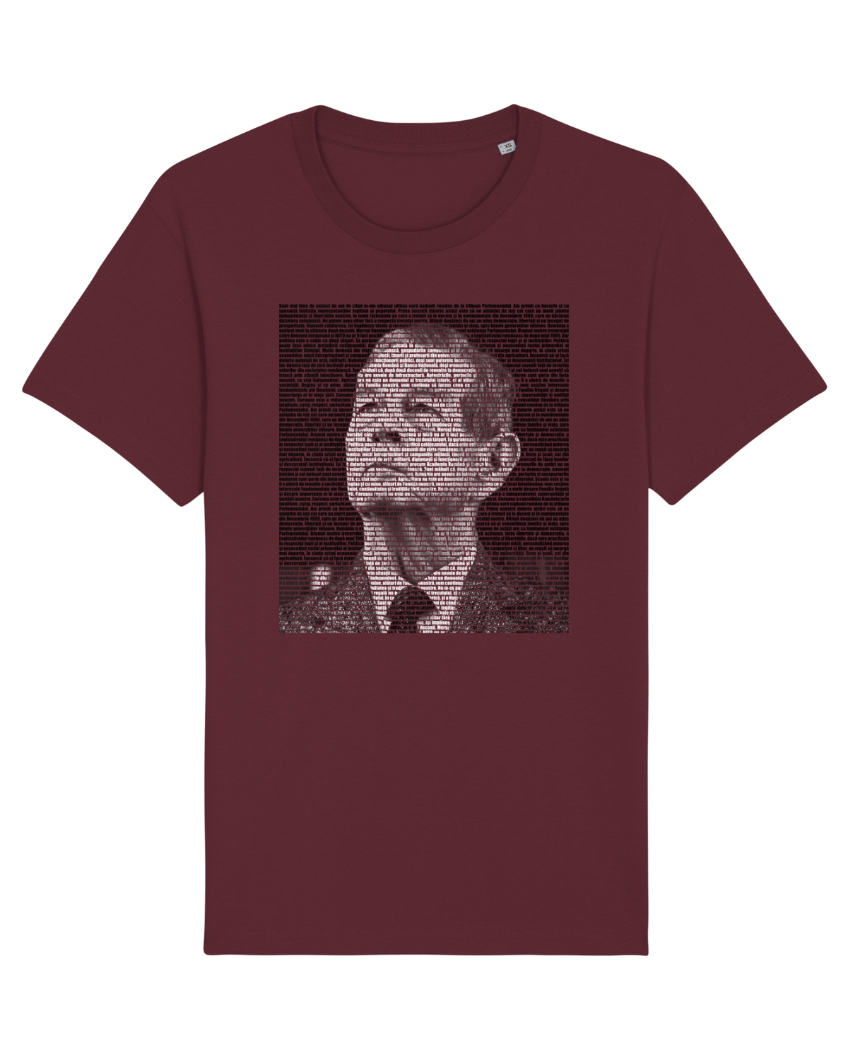 Tricou mânecă scurtă Unisex Rocker Burgundy