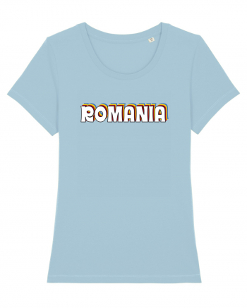 cu iz românesc: Retro Romania Sky Blue