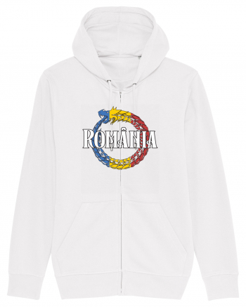 cu iz românesc: România - dragon tricolor White