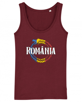 cu iz românesc: România - dragon tricolor Burgundy