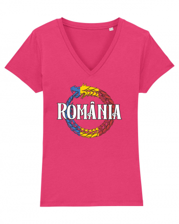 cu iz românesc: România - dragon tricolor Raspberry