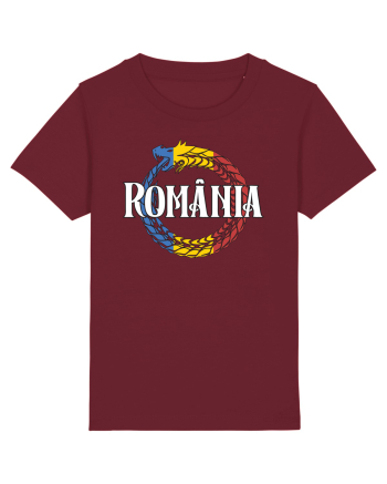 cu iz românesc: România - dragon tricolor Burgundy