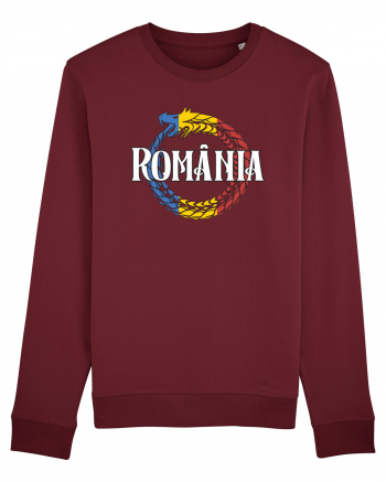 cu iz românesc: România - dragon tricolor Burgundy