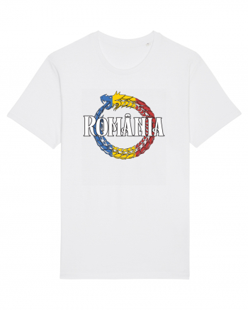cu iz românesc: România - dragon tricolor White