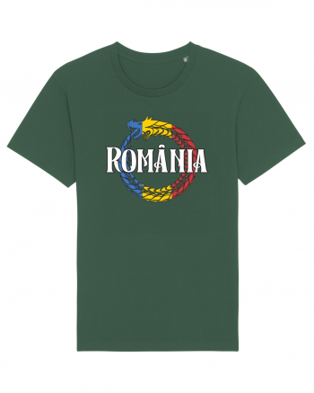 cu iz românesc: România - dragon tricolor Bottle Green
