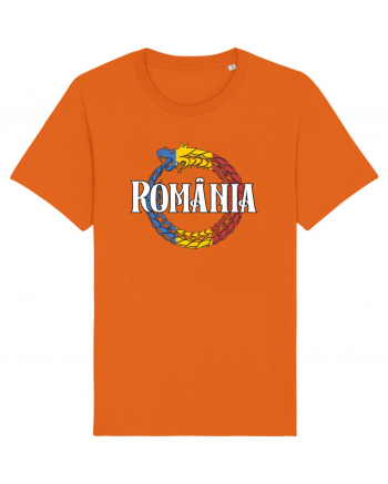 cu iz românesc: România - dragon tricolor Bright Orange