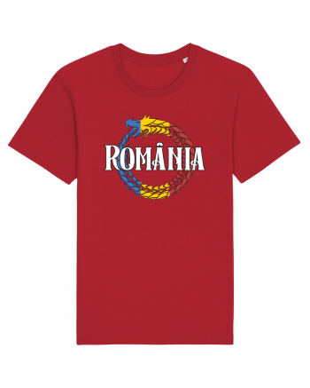 cu iz românesc: România - dragon tricolor Red