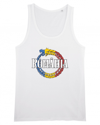 cu iz românesc: România - dragon tricolor White