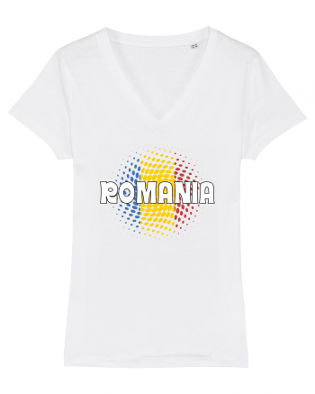 cu iz românesc: România - fundal tricolor #1 White