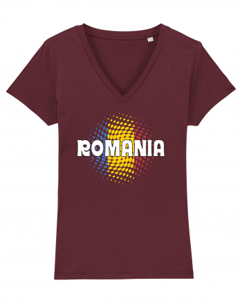 cu iz românesc: România - fundal tricolor #1 Burgundy